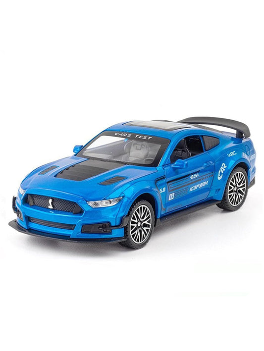 Mustang GT500 Metal Model Diecast Car - Blue Scale 1:32 (T-M-15) - Toyloft