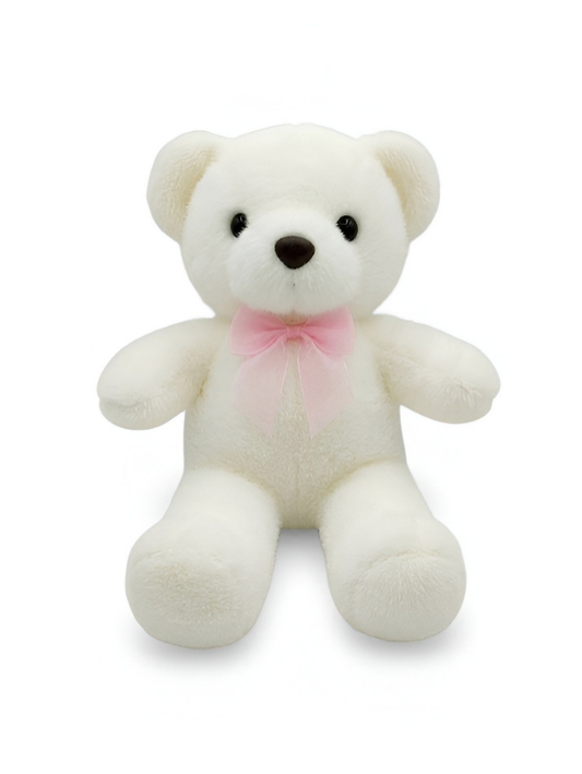 Soft 9-Inch Teddy Bear Plush Toy with Ribbon – Cuddly Stuffed Animal ST15302.