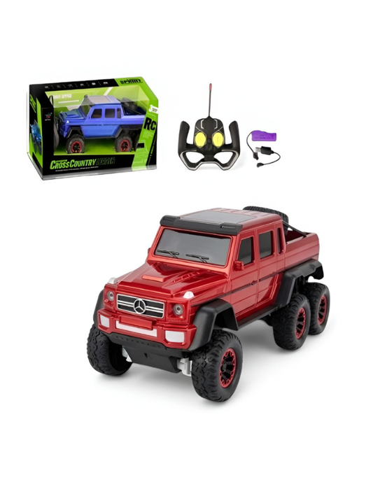 6x6 Off-Road RC Rock Crawler – 4WD High-Speed Monster Truck Toy Red MD1962.