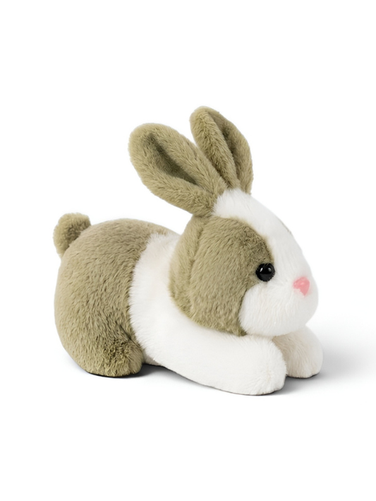 7-Inch Cute Plush Bunny Stuffed Animal – Soft Green and White Rabbit Toy ST14742