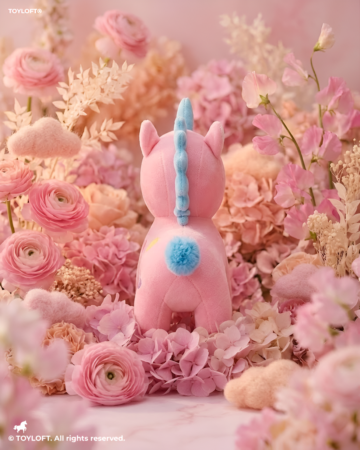 7-Inch Soft Plush Unicorn Teddy with Heart Pink ST11932.
