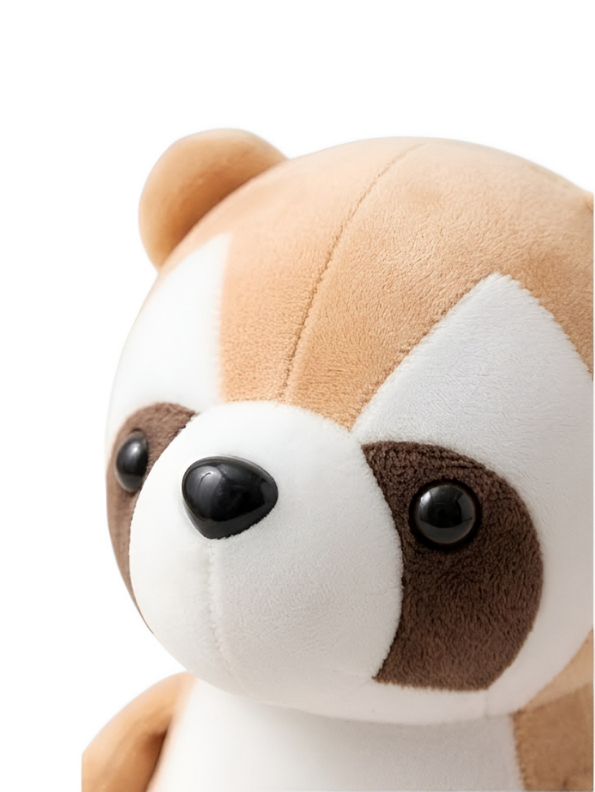7-Inch Tan Raccoon Plush Toy – Soft Adorable Stuffed Animal Brown ST15927.