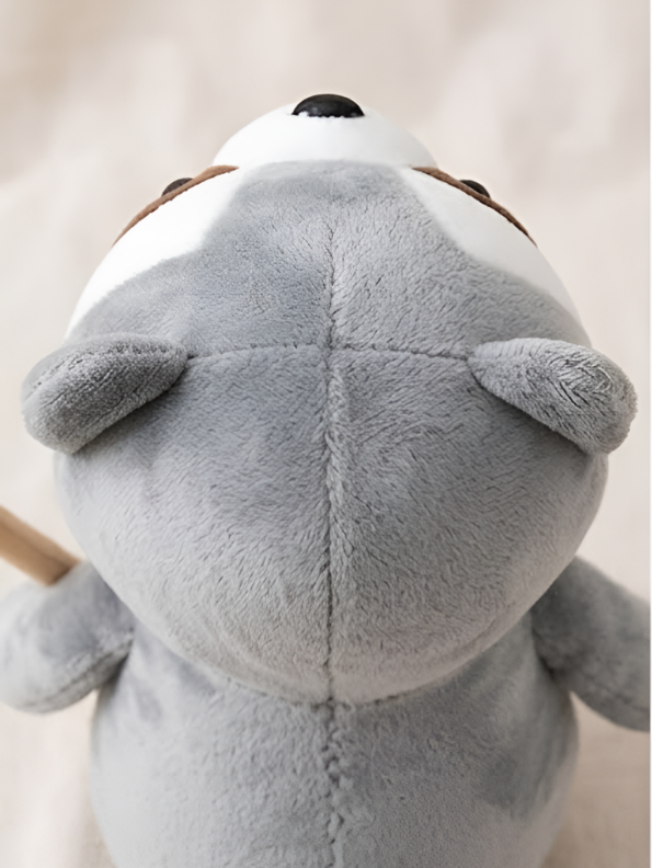 7-Inch Tan Raccoon Plush Toy – Soft Adorable Stuffed Animal Grey ST15927.