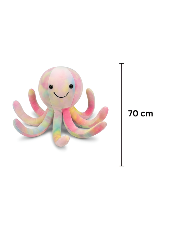 70 cm Plush Octopus Soft Toy White ST14847.