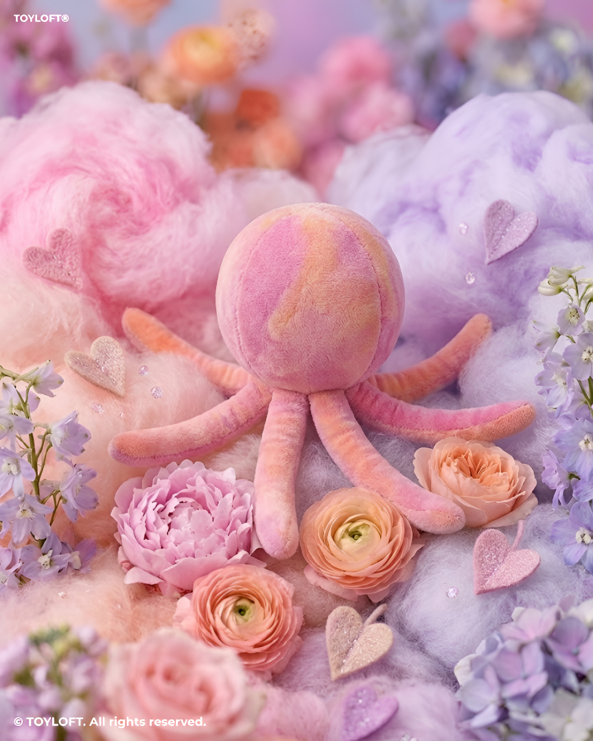 70 cm Plush Octopus Soft Toy Pink ST14847.