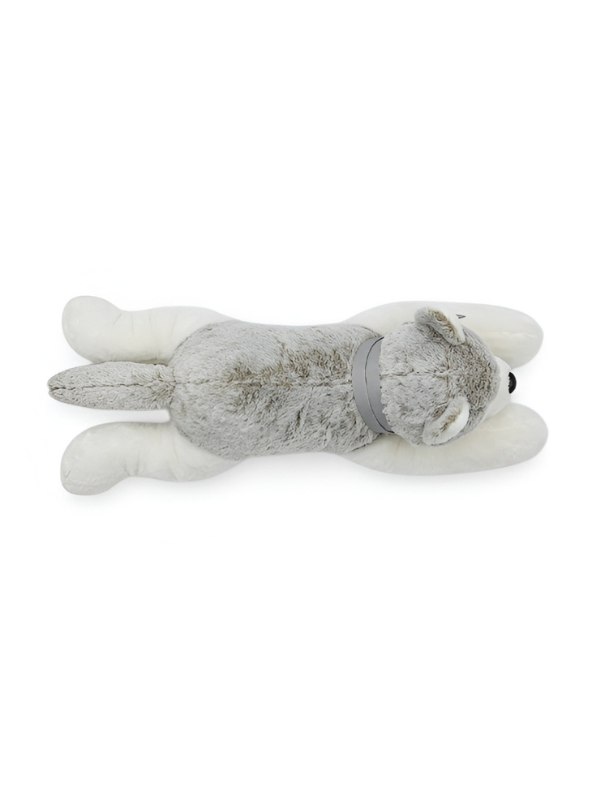 75cm Large Laying Husky Plush – Grey and White Soft Toy ST6708.