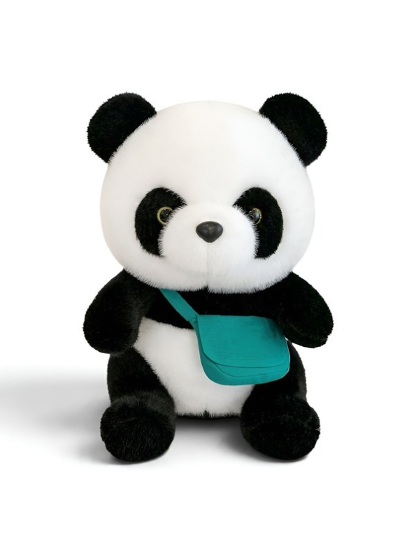 8-Inch Adorable Panda Plushie with Crossbody Bag – Cuddly Stuffed Animal Soft Toy for Toddlers ST11083