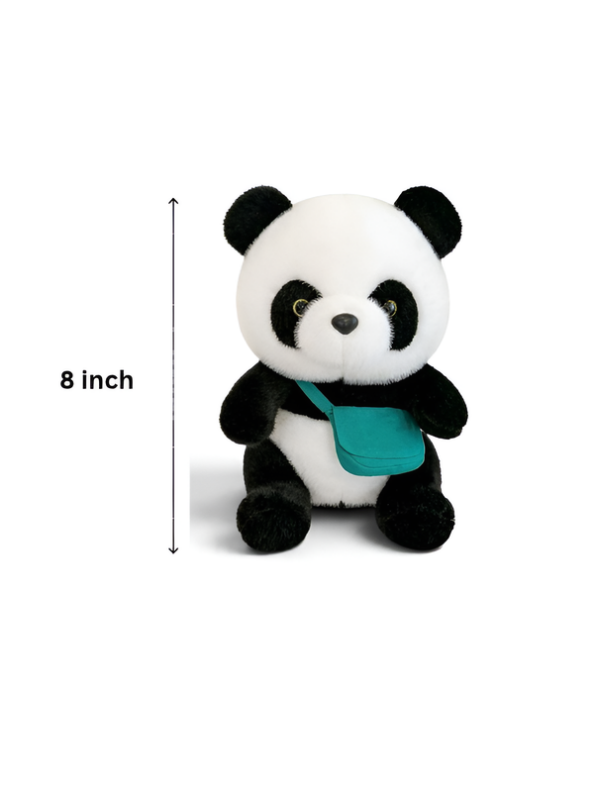 8-Inch Adorable Panda Plushie with Crossbody Bag – Cuddly Stuffed Animal Soft Toy for Toddlers ST11083