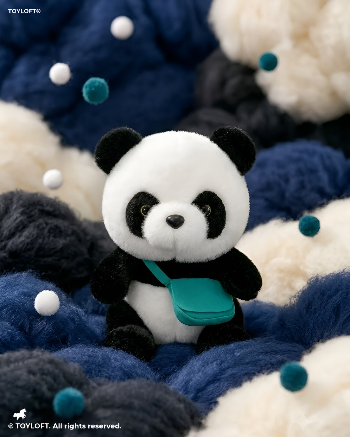 8-Inch Adorable Panda Plushie with Crossbody Bag – Cuddly Stuffed Animal Soft Toy for Toddlers ST11083