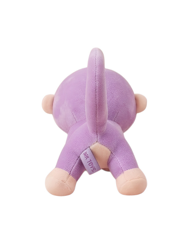 8-Inch Monkey Plush Toy with Long Tail – Soft Stuffed Animal Toy Lavender ST14177.