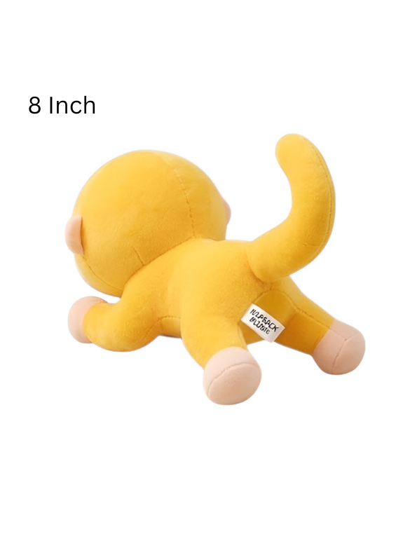 8-Inch Monkey Plush Toy with Long Tail – Soft Stuffed Animal Toy Yellow ST14177.