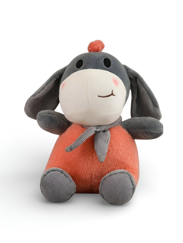 8-Inch Plush Donkey Stuffed Animal Cuddly Toy Orange ST14656.