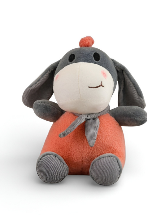 8-Inch Plush Donkey Stuffed Animal Cuddly Toy Orange ST14656.