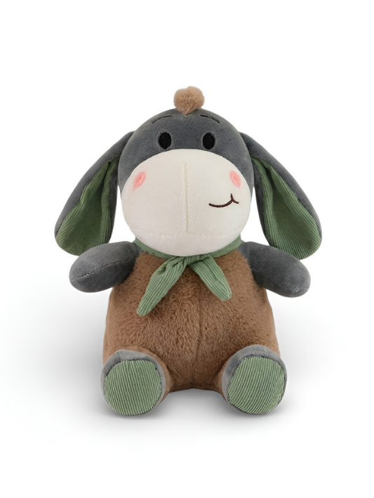 8-Inch Plush Donkey Stuffed Animal Cuddly Toy Brown ST14656.