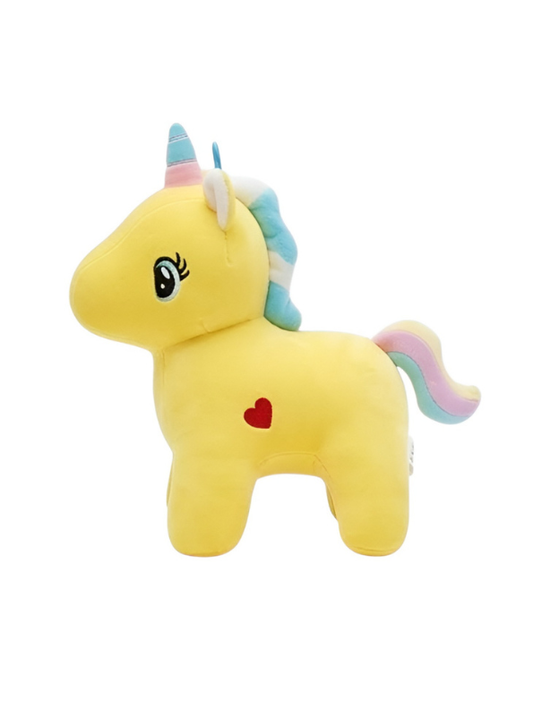 8-Inch Soft Unicorn Plush Toy – Cute Stuffed Animal Yellow ST13581.