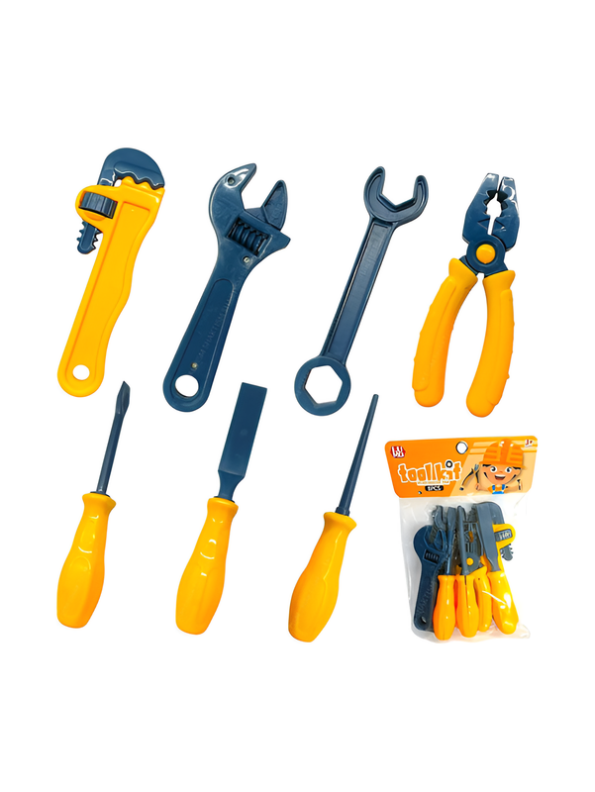 8-Piece Pretend Play Tool Kit – Plastic Construction & Repair Toys for Kids (Ages 3+) LMI1176
