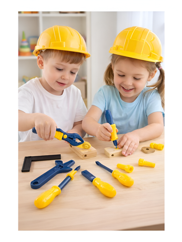 8-Piece Pretend Play Tool Kit – Plastic Construction & Repair Toys for Kids (Ages 3+) LMI1176