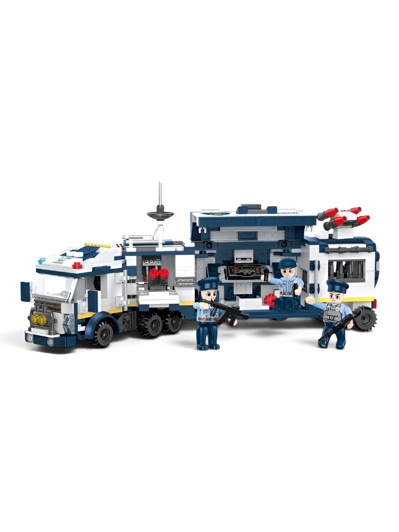 8-in-3 Police Robot Building Blocks Set | Transforming Toy Truck & Jet TV6556