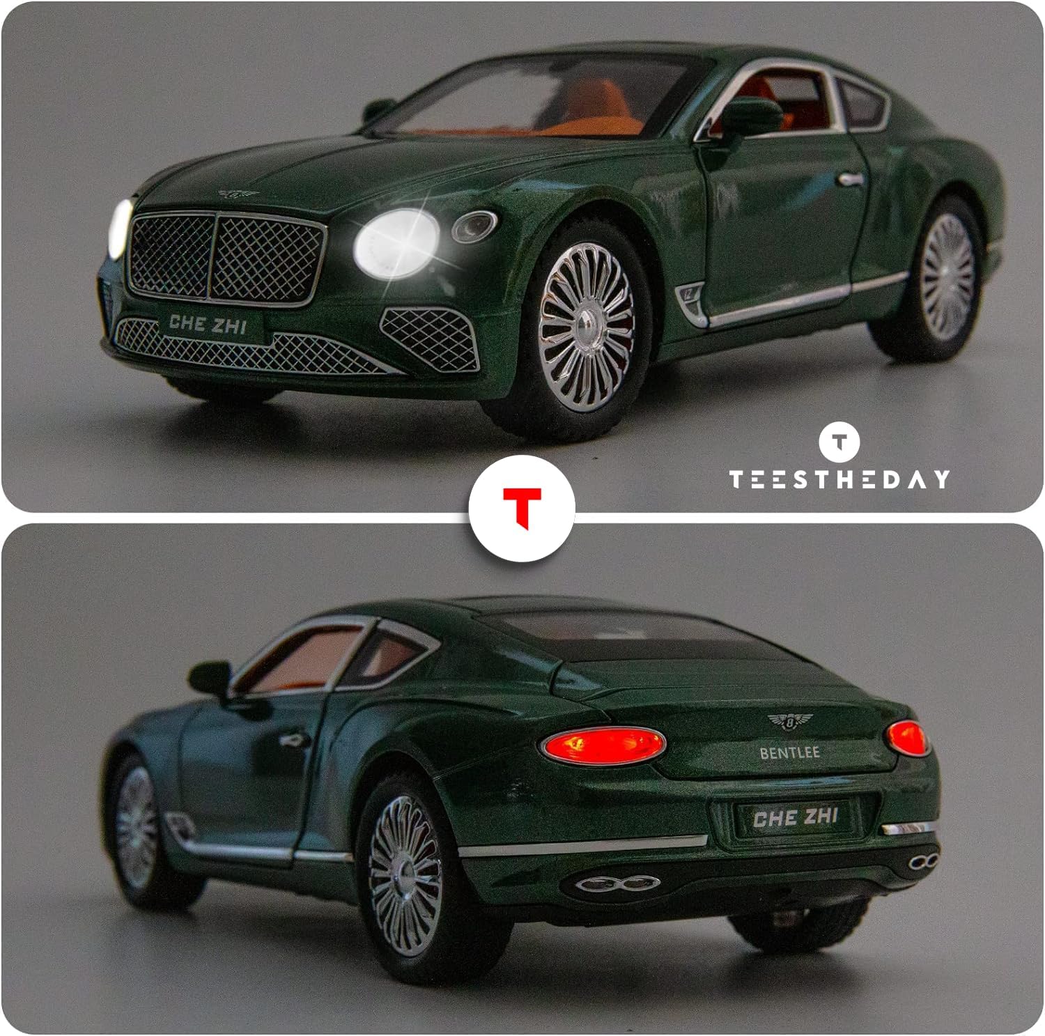 Bentley Continental Model Car for 1/24 Alloy Diecast Toy Pull Back