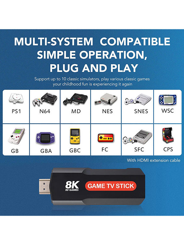 8K Game TV Stick With Gaming Box