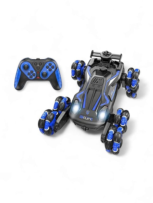 8 Wheels RC Stunt Remote Control Car For Kids - Blue (L-J-83) - Toyloft