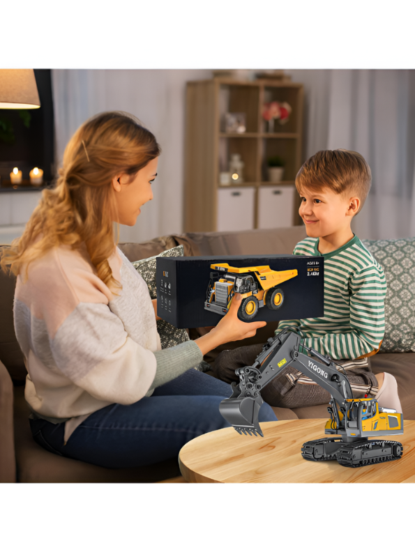 9-Channel Remote Control Dump Truck Toy MD14.