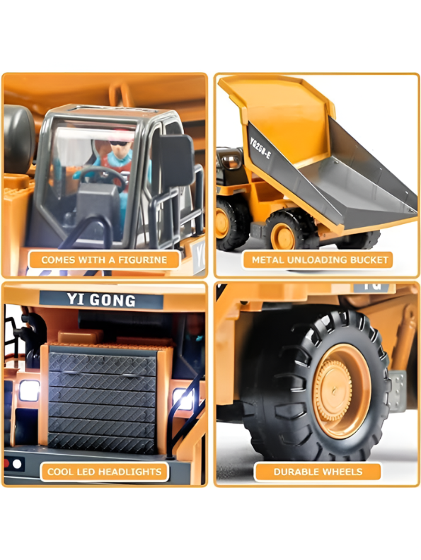 9-Channel Remote Control Dump Truck Toy MD14.