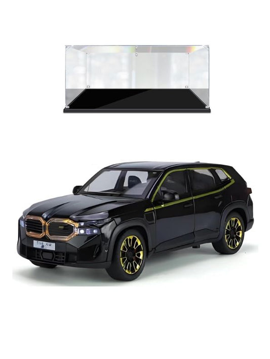 BMW XM Model Diecast Car Scale 1:24 - Obsidian Black - Acrylic Transparent Display Box