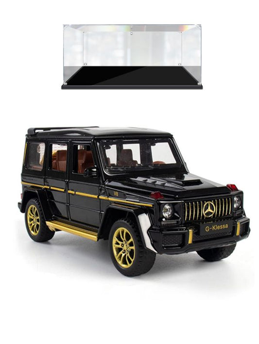 Mercedes Benz G63 Model Diecast Car Scale 1:24 - Gold - Acrylic Transparent Box