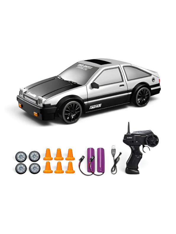 AE86 Style 4WD RC Drift Car 1:24 Scale | 2.4GHz High-Speed Remote Control Racing Car | Drift Toy Gift for Kids & Adults TV6440