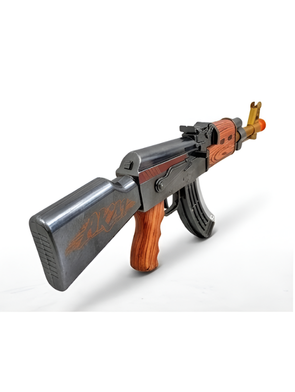 AK-47 Realistic Combat Toy Rifle with LED Lights & Sound – Ages 3+ MD450