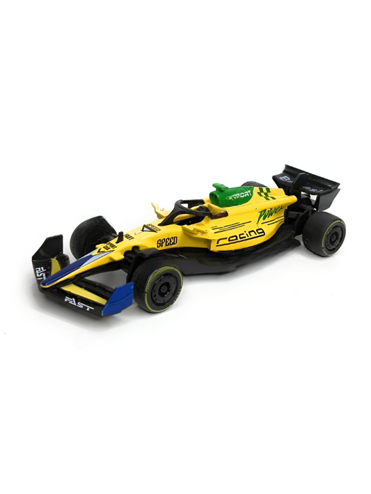 Formula 1 Racing Car Toy Scale 1:43 Detailed Grand Prix Diecast Model Yellow TV6902.
