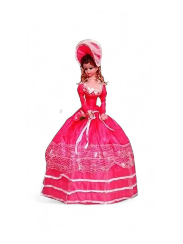 Angel Girl Musical Doll - 24-Inch Victorian Style Fashion Doll in Red & Gold Lace Gown TV724