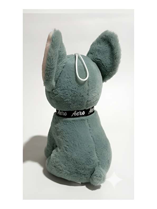 Adorable Sitting Green Chihuahua Puppy Stuffed Animal, Premium Fluffy Dog Plush Toy with Branded Collar, Nursery & Kids Gift ST16481