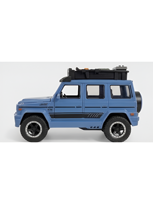 Premium Metallic Blue G-Class SUV Diecast Model Car | Luxury Off-Road Toy Truck with Pull-Back Action, Interactive Lights & Sounds – Perfect Gift for Collectors NX15364