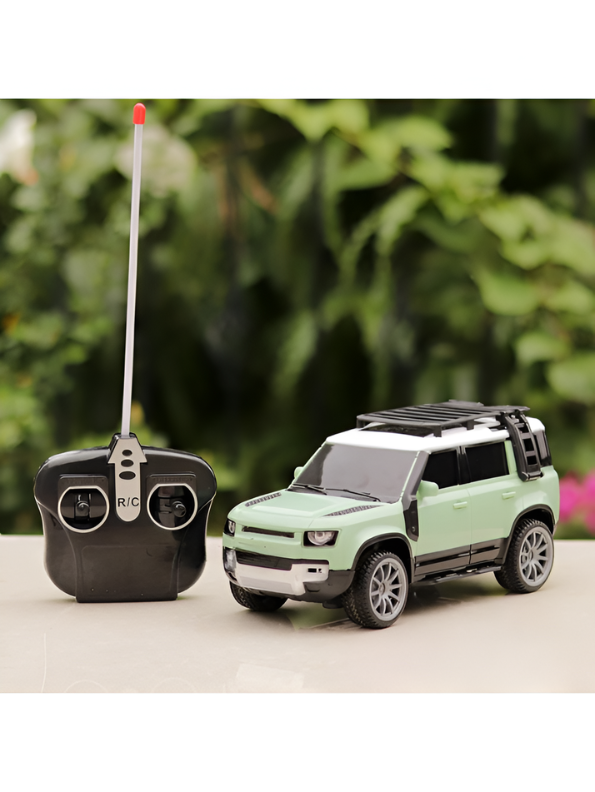 Remote Control Off-Road SUV Toy Car – 1:16 Scale Rechargeable RC Defender Model for Kids, Mint Green TV1973