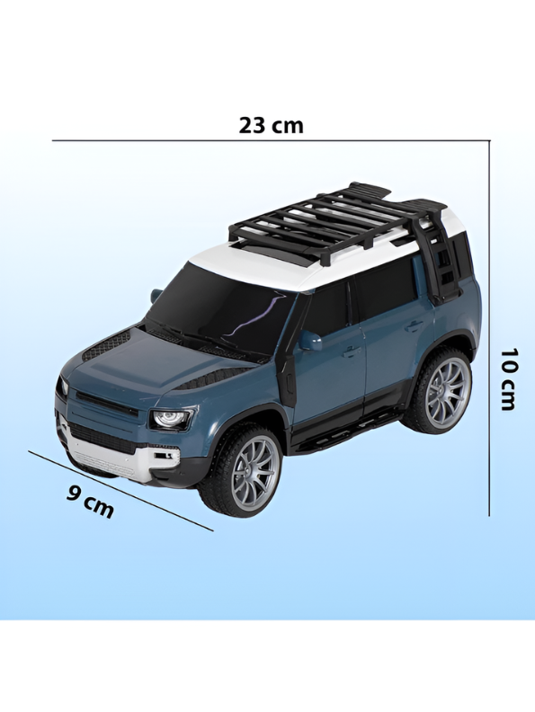 1:16 Scale Remote Control SUV Off-Road Toy Car – Blue RC 4x4 Sport Utility Vehicle with Remote, Roof Rack & All-Terrain Wheels – Electric RC Car for Kids Ages 3+ TV1973