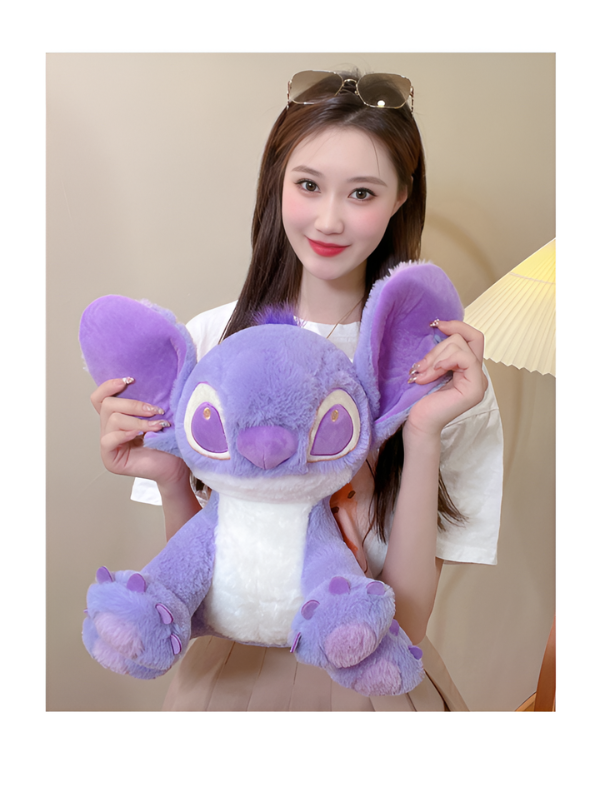 Official Disney Lilo & Stitch 10-Inch Plush Toy – Cozy Edition Ultra-Soft Stitch Stuffed Animal, Cute Purple Alien Plushie for Kids and Collectors ST15436
