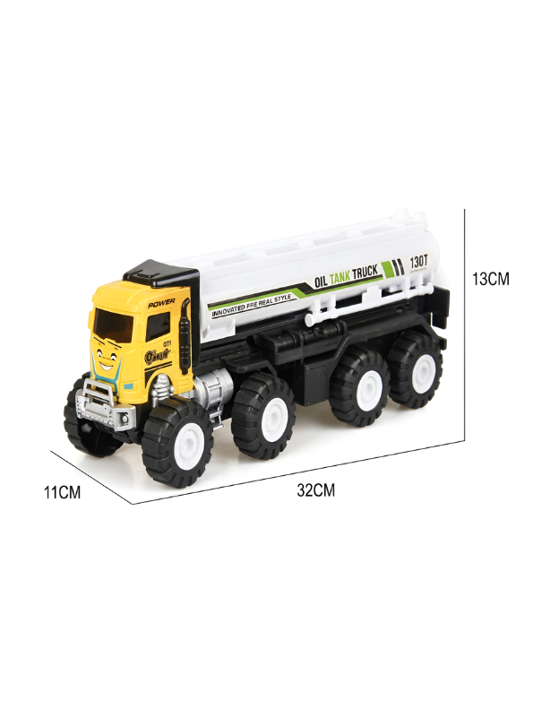 Premium City Construction Series Oil Tanker Truck – 1:12 Scale Inspired Large Toy Vehicle – Perfect Gift for Young Truck Enthusiasts TV4471