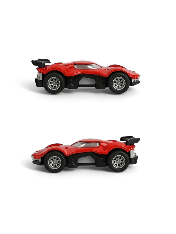 Marvel Spider-Man Spider-Verse Web-Strike Die-Cast Toy Car – 1:43 Scale Red Racing Vehicle for Kids and Collectors TV7016