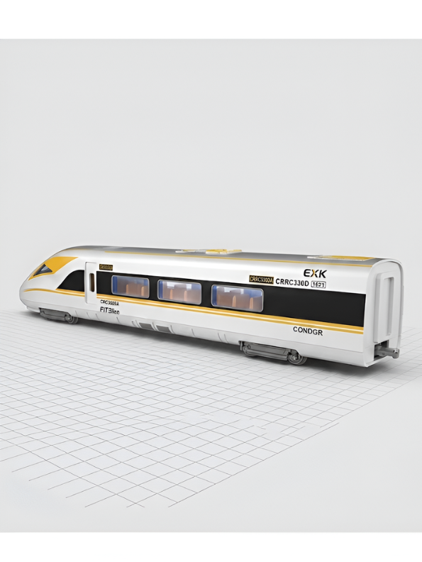 High-Speed Bullet Train Toy for Kids (Yellow) Electric Remote Control Toy Train with Lights and Sound, Battery-Operated Model Train Vehicle, Gift for Boys and Girls Age-5 NX16741