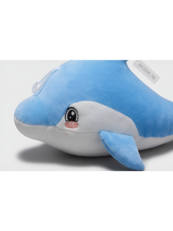 Dolphin Plush Toy - Blue 7-Inch Soft Stuffed Animal Sea Creature for Kids and Babies - Cute Nursery Decor & Gift for Girls ST16480