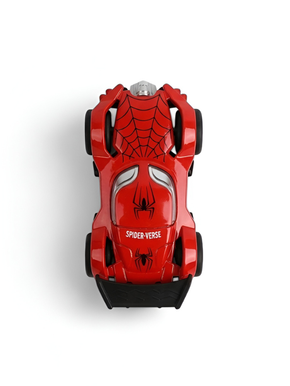 Marvel Spider-Man Spider-Verse Web-Strike Die-Cast Toy Car – 1:43 Scale Red Racing Vehicle for Kids and Collectors TV7016