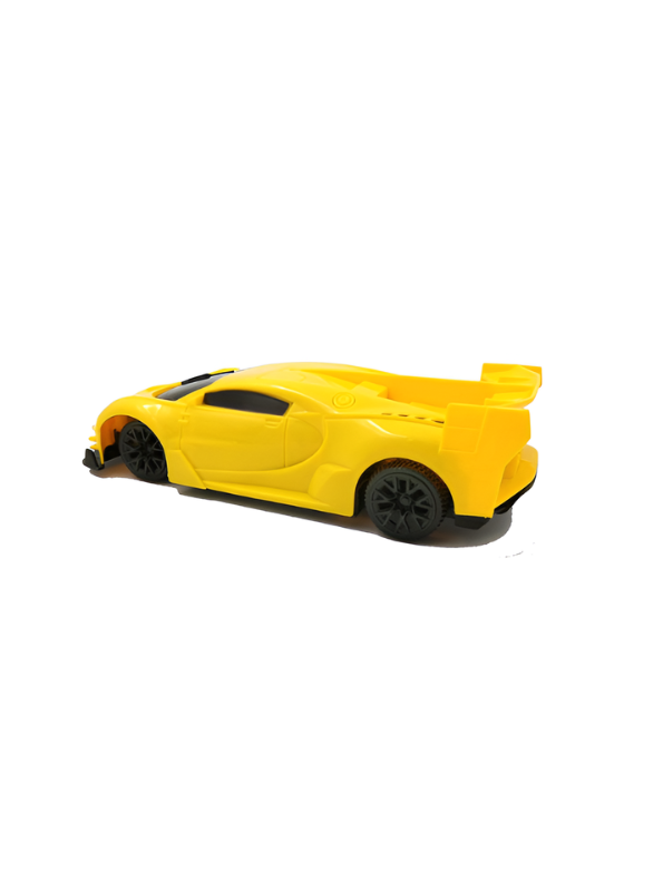 Remote Control Car for Boys and Girls 1:24 Scale- Yellow RC Toy Car Sports Racing Model with 27MHz Remote Controller, Battery Powered High-Speed Vehicle Toy Gift for Kids Aged 3+ LMI7657
