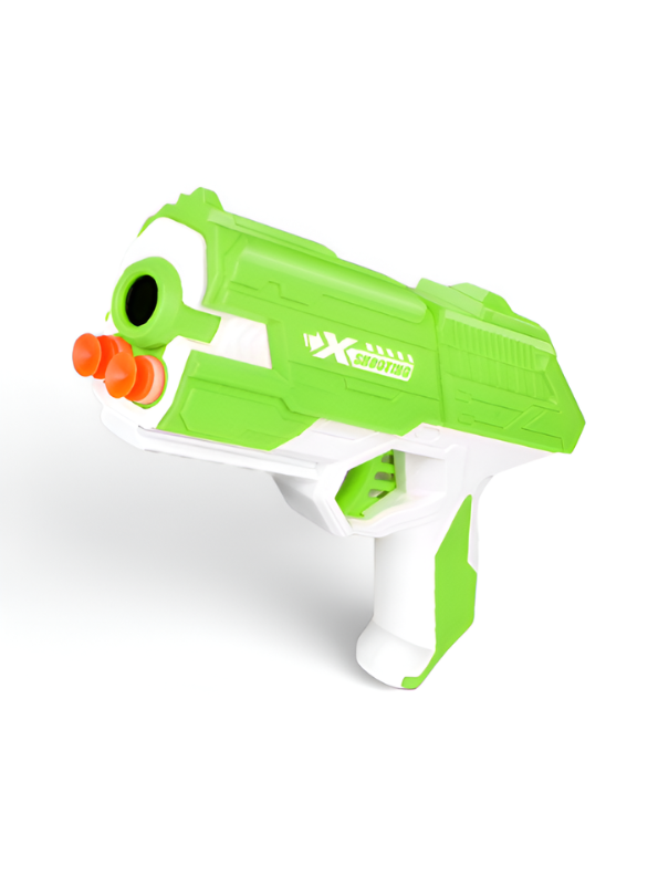 Foam Blaster Toy Gun Set, Pack of 3 Manual Soft Bullet Pistols (Orange, Grey, Green) with Target Board & Dart Ammo Storage, Indoor & Outdoor Shooting Game for Kids LMI14922