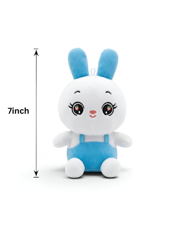 Bunny Plush Toy for Toddlers – Adorable 7" Premium Soft Stuffed Animal Rabbit in Blue Outfits Perfect Gift for Toddlers and Kids ST16518