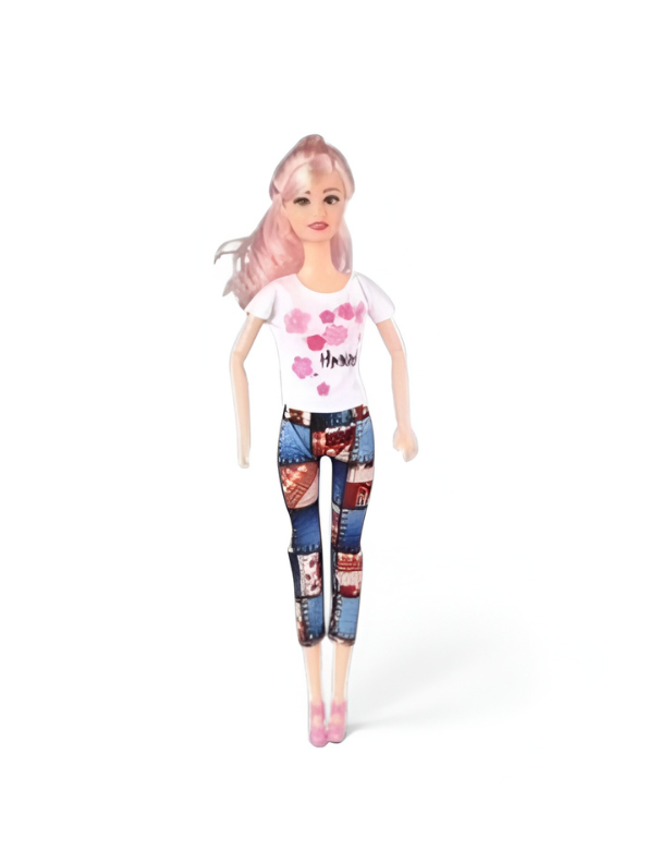 Doll with Pet Shop Grooming Set for Girls Fashion Doll with Pink Hair, 2 Toy Dogs, and 11 Bathing & Feeding Accessories Pretend Play Toys Set for Kids Ages 3+ LMI12737