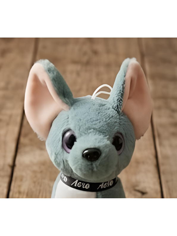 Adorable Sitting Green Chihuahua Puppy Stuffed Animal, Premium Fluffy Dog Plush Toy with Branded Collar, Nursery & Kids Gift ST16481