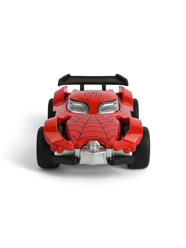 Marvel Spider-Man Spider-Verse Web-Strike Die-Cast Toy Car – 1:43 Scale Red Racing Vehicle for Kids and Collectors TV7016