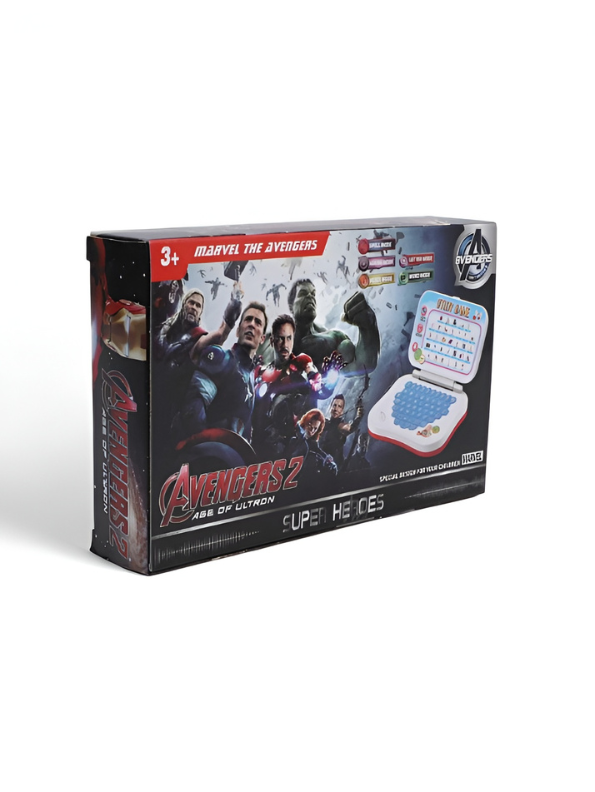 2-in-1 Marvel Avengers Educational Learning Tablet - Interactive ABCs, Numbers, and Spelling Toy for Early Development & Preschool Skills TV1857